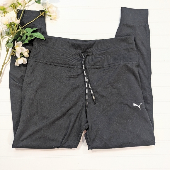 Puma Black High Waist Joggers - Picture 1 of 4
